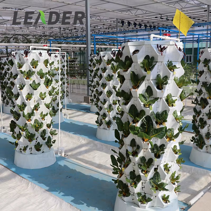 Hydroponic Gardening Systems 10 Layer 80 Holes Large Pineapple Hydroponic Tower with LED Lights for Sale Pineapple Tower