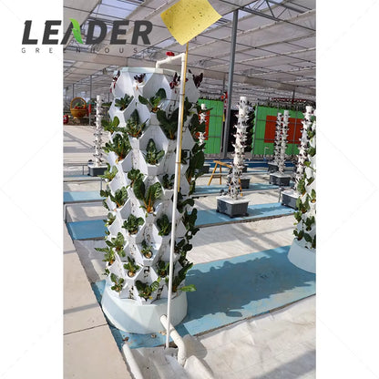 Hydroponic Gardening Systems 10 Layer 80 Holes Large Pineapple Hydroponic Tower with LED Lights for Sale Pineapple Tower